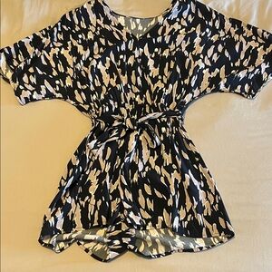 Romper swim cover up